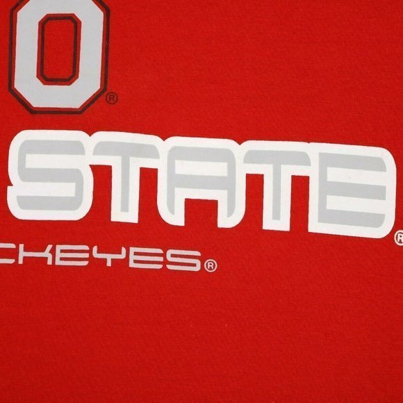 Ohio State Buckeyes OSU Muscle T-Shirt Shirt‎ Red Sleeveless L Large - Picture 9 of 12